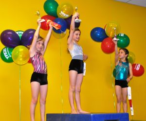 Girls on Award Stand